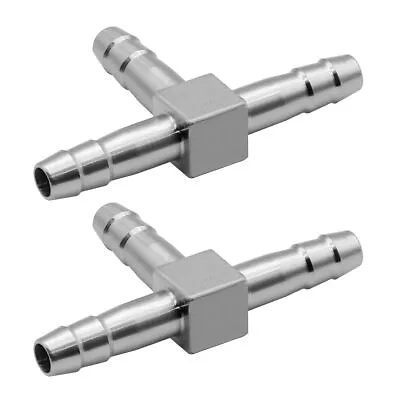 1/8 Stainless Steel Hose Barb Fitting - 3 Way Tee Shape - Pack Of 2 • $12.75