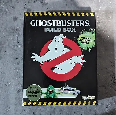 GHOSTBUSTERS SLIMER & ECTO-1 Model BUILD BOX 2 MODELS & ACTIVITY BOOK • £9