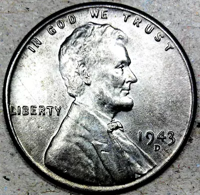 1943 D American Cent Lovely Circulated Steel Lincoln Wheat Denver Mint Penny • $4.50