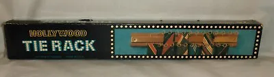 VTG Hollywood Tie Rack Model 302 Wood Organizer Holds 24 • $13.19