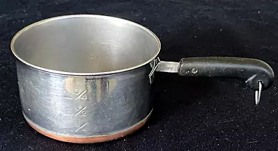 Vintage Revere Ware 1-Cup Measuring Butter Warmer Pot/Pan Copper-Clad Bottom • $9.99