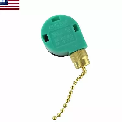 ZING EAR ZE-268S6 Pull Chain Switch 4 Wire 3 Speed Ceiling Fan Switch 6A 125V US • $4.69