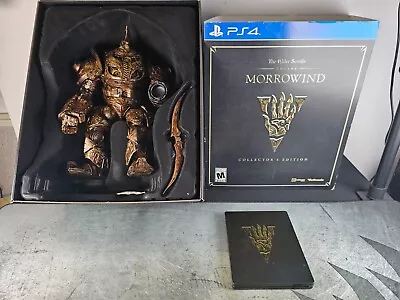 Elder Scrolls Online Morrowind Collectors Edition PS4 Game & Statue • $69.95