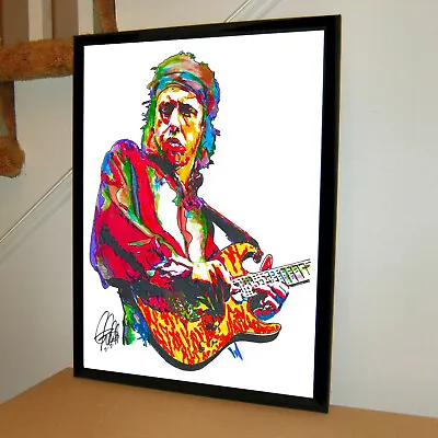 Mark Knopfler Dire Straits Singer Guitar Rock Music Poster Print Wall Art 18x24 • $24.29