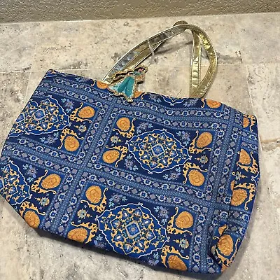 Disney X Michael Wilkinson Aladdin Princess Jasmine Blue Mosaic Handbag Tote • $8.10