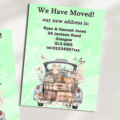 Personalised Change Of Address Cards New Home Moving House Cards  New Address • £3.99