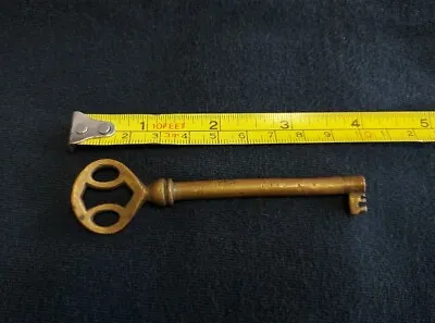 Old Brass Antique Long Barrel Skeleton Key - Victrola ? Phonograph ? • $19.99