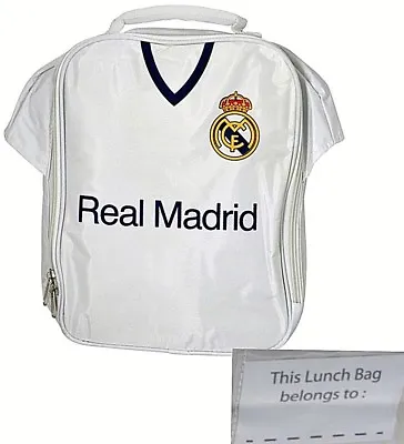 £14.45 • Buy Real Madrid Fc Boys Childs School Shirt Lunch Kit Box Football Rmcf Bag