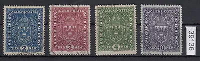 Austria 1916 Mich No 200-03 Postmarked Approved • $27.91