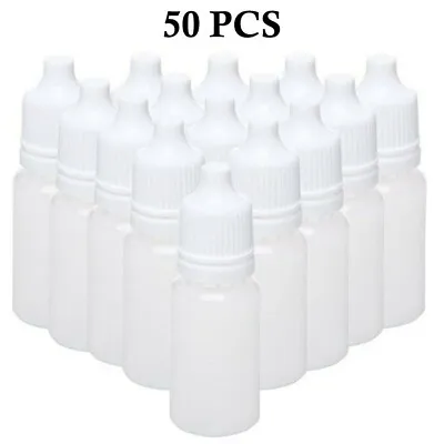 £2.99 • Buy 10ml Empty Plastic Squeezable Dropper Bottles Eye Liquid Oil TAMPER EVIDENT