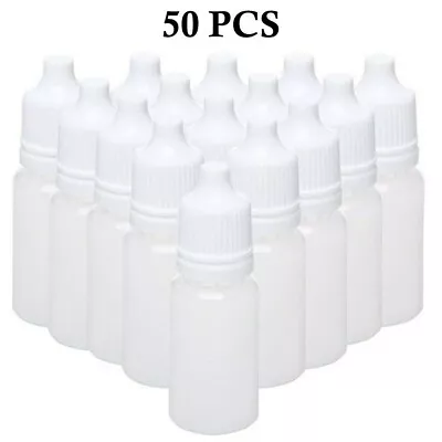 £2.99 • Buy 10ml Empty Plastic Squeezable Dropper Bottles Eye Liquid Oil TAMPER EVIDENT