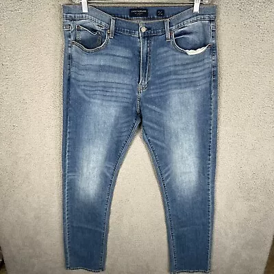 Lucky Brand Jeans Mens 36x34 Blue Denim 410 Athletic Slim Stretch Casual • $28.87