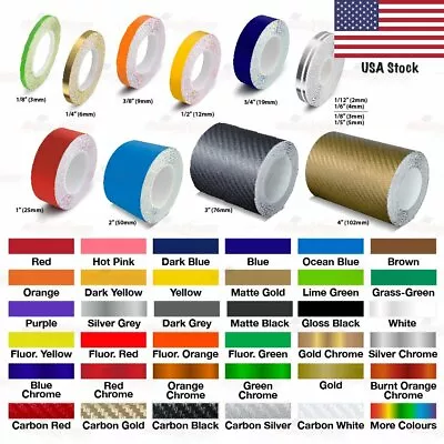 $8.95 • Buy Roll PIN STRIPE Car PinStriping PinStripe Styling Decal Line TAPE Vinyl Stickers