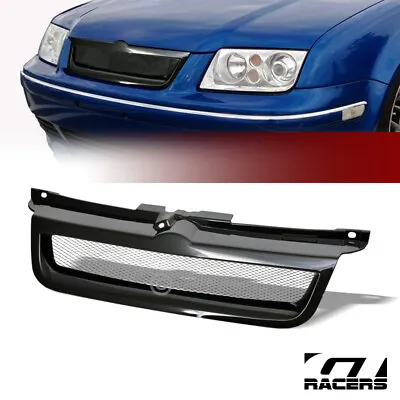 For 1999-2005 Jetta 4 Mk4 Blk Aluminum Mesh Badgeless Front Bumper Grill Grille • $47