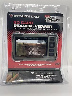 Stealth Cam STCCRV43XHD 1080P FULL HD 4.3” Touch Screen Sd Card Reader / Viewer • $54.99