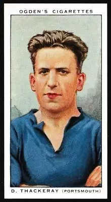 Ogden's - 'Football Club Captains' (1935) - D. Thackeray (Portsmouth) • £3.45
