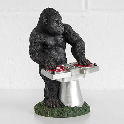 £22.99 • Buy Resin DJ Gorilla Ornament Garden Statue Decoration Sculpture Lawn Art Monkey Ape