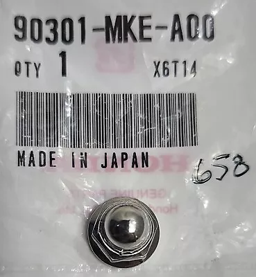 1 NEW Genuine Honda Motorcycle Factory 6mm Flange Acorn Nut OEM 90301-MKE-A00 • $6.99