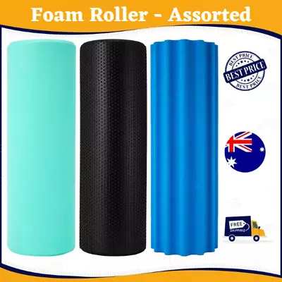 Foam Roller Yoga Grid Trigger Point Massage Pilates Physio Gym Exercise EVA AU • $13.99