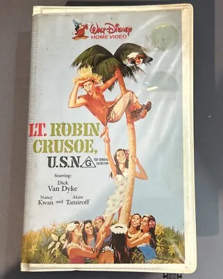 Vintage Walt Disney Home Video LT. Robin Crusoe U.S.N.  VHS Tape Rare • $99.99