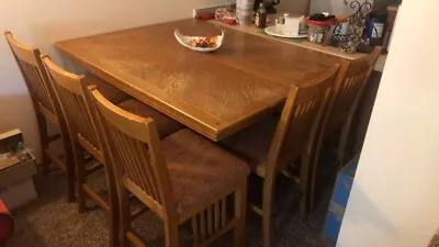 Oak Dining Table And Chairs • $300