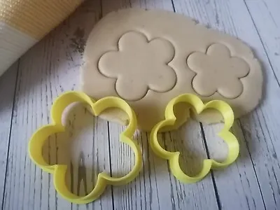 3D 2 Piece Daisy Flower Cookie Cutter Biscuit Dough Fondant Cupcake Cake Clay UK • £4.99