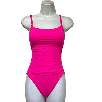 La Blanca Pop Pink Lingerie Mio Swim Island Goddess One Piece Swimsuit Size 4 • $30