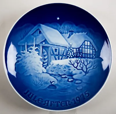 Bing & Grondahl B&G Denmark Christmas Plate Christmas At The Old Watermill 1975 • $19.95