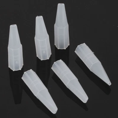 £2.41 • Buy 50pcs Permanent Body Art Makeup Tips Flat Mouth 3F Tattoo Needle Machine Pen Cap
