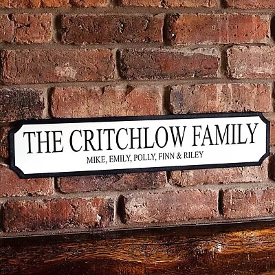 £8.99 • Buy Personalised Family Street Sign. Indoor, Outdoor Waterproof Bar, Garden Plaque.