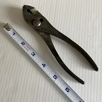 Vintage Cee Tee Co. 6-1/2  Slip Joint Pliers Jamestown NY USA Tool Crescent  • $8.54