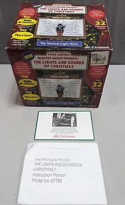 Hello Mr Christmas Maestro Mouse Presents The Lights And Sounds Of Christmas NIB • $74