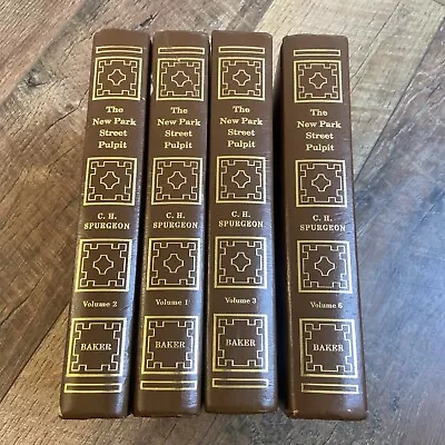 The New Park Street Pulpit Volumes 1 2 3 6 By C.H. Spurgeon Reprinted 1994 Baker • $45