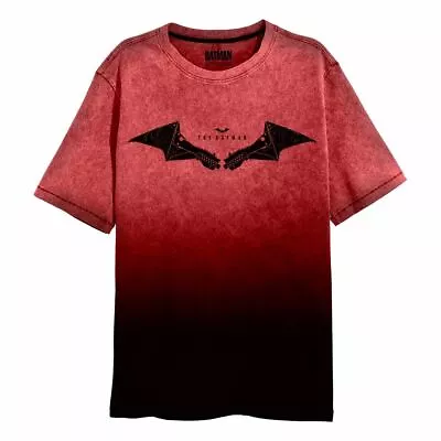 Official DC The Batman - Wings Acid Wash Dip-Dye T-Shirt • £12.99