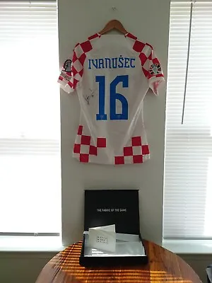 Luka Ivanušec Match Worn Unwashed Signed Croatia Jersey Euro 24'  VS Latvia  • $1695