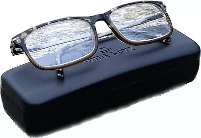 Wide Guys Brown Tortoise SCARFACE Eyeglasses 61mm For The Stylish Large Man EUC • $39.95