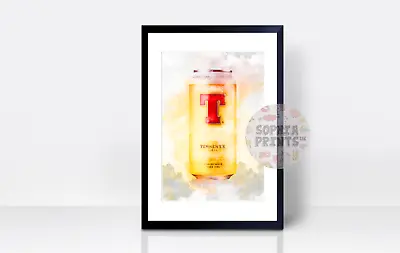 £6.99 • Buy Tennents Lager Wall Print | A4 | Art Gift | Home Decor | Scotland Scottish