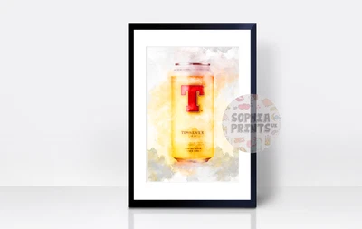 £6.99 • Buy Tennents Lager Wall Print | A4 | Art Gift | Home Decor | Scotland Scottish