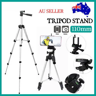 $14.41 • Buy Professional Camera Tripod Stand Mount Phone Holder For IPhone DSLR Travel AU 