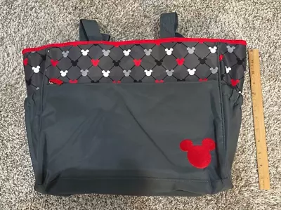 2016 Disney Baby Mickey Mouse Diaper Bag W/ Changing Pad/clear Bag - NEW • $30