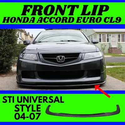 Fits Honda Accord Euro CL9 - STI Universal Front Spoiler Splitter Lip (04-07) • $169