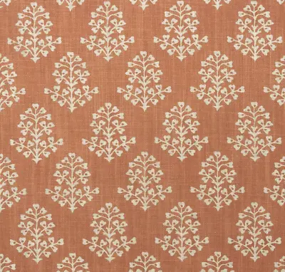 ANDREW MARTIN CURTAIN FABRIC DESIGN Sprig 3.5 MTRS ORANGE GARDEN PATH COLLECTION • $125.40