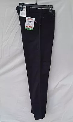 New Men's Dickies Flex Work Pant Regular Fit ED219RBK Rinsed Black • $11.99