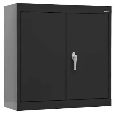 Sandusky Garage Cabinet 30  X 26  Adjustable Shelves Lockable Steel In Black • $436.11