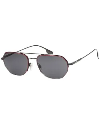 Burberry Men's Be3140 57 Mm Sunglasses Men's Black • $99.99