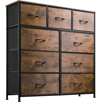 $112.99 • Buy WLIVE Dresser W/ 9 Drawers - Bedroom Chest Furniture Tower