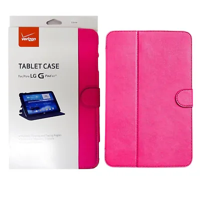 Verizon Folio Leather Protective Case Magnetic Closure For LG G Pad 10.1 LTE • $9.94