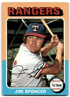 1975 Topps #387 Jim Spencer High Grade Vintage Baseball Card Texas Rangers • $2.99