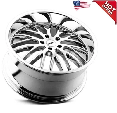 $2152 • Buy 4ea 19  Staggered TSW Wheels Snetterton Chrome Rims (S7)