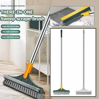 Indoor Soft Brush Sweeping Brush Head And Handle Kitchen Broom Floor Sweeper V0 • £9.53